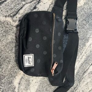 Herschel Supply Company Black Polka Dot Belt Bag